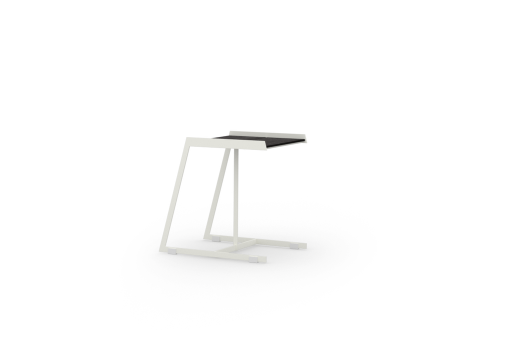 BONDI Side Table C - HPL, Stainless Steel Cotton, HPL Slate