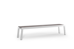 BAIA Bench 80.5, Stainless Steel 304, HPL Slate