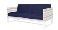 Sunbrella Navy Cushion for STRIPE Sofa 2-Seater